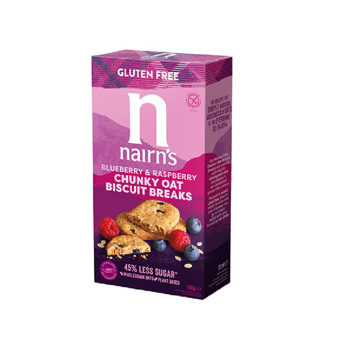 Nairn's Gluten Free Blueberry & Raspberry 160g